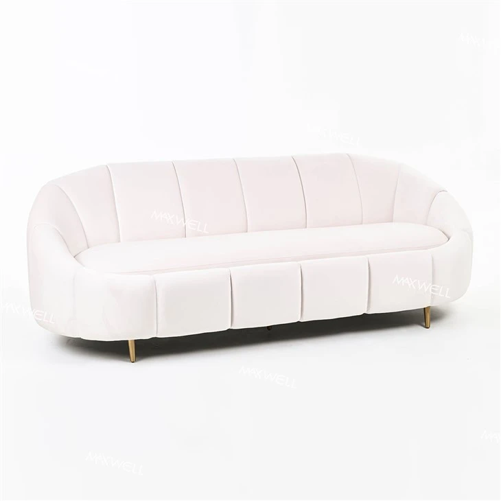 White Velvet Wedding Sofa